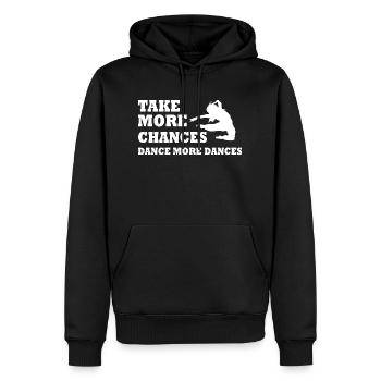 Dancing Dance Music - Männer Premium Bio Hoodie - Schwarz - Vorne - Nico (187cm)