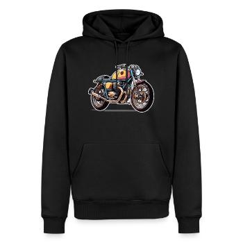 Colourful Classic Bike - Men’s Premium Organic Hoodie - black - Front - Nico (187cm)