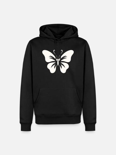 Bold Butterfly - Men’s Premium Organic Hoodie - black