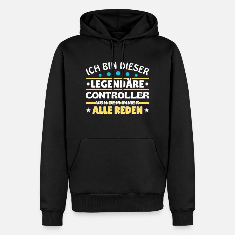 Ich bin dieser legendäre Controller - Männer Premium Bio Hoodie - Schwarz