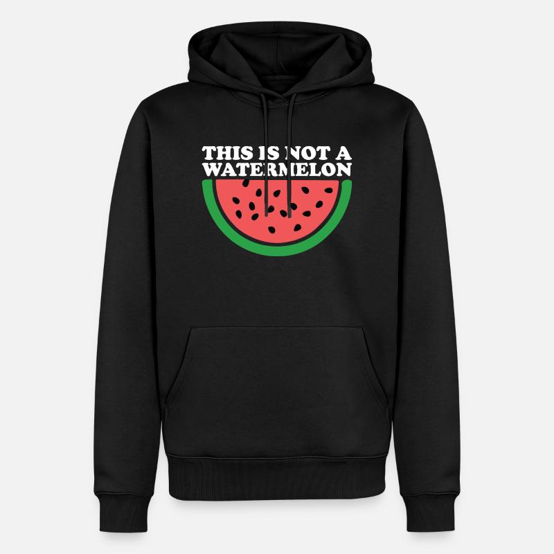 THIS IS NOT A WATERMELON - Sweat à capuche Premium bio Homme - noir