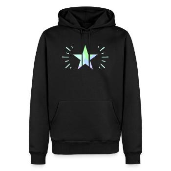 Étoile brillante pastel - ApriNoeScor - Sweat à capuche Premium bio Homme - noir - Devant - Nico (187cm)