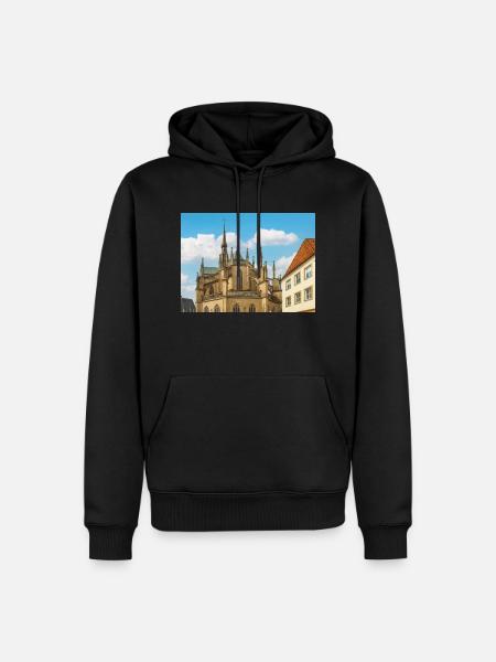 Marienkirche Osnabrück - Männer Premium Bio Hoodie - Schwarz