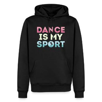 La danse est mon sport Ballerine - Sweat à capuche Premium bio Homme - noir - Devant - Nico (187cm)
