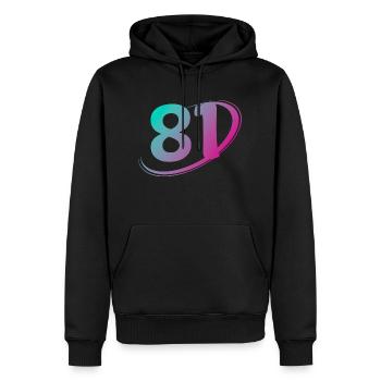 Number 81 Multicolor - Men’s Premium Organic Hoodie - black - Front - Nico (187cm)