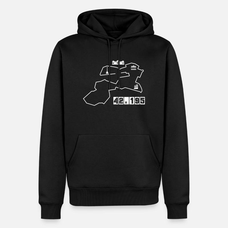 Berlin Marathon - Sweat à capuche Premium bio Homme - noir