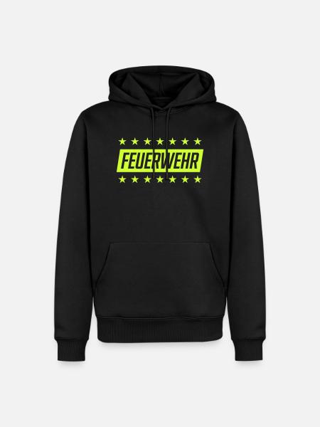 fire brigade - Men’s Premium Organic Hoodie - black