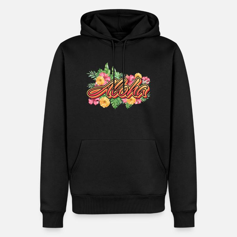 Aloha Holiday Hawaii Gift - Sweat à capuche Premium bio Homme - noir