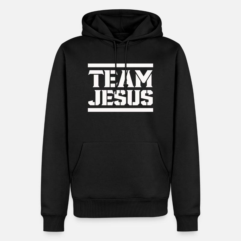 L’équipe de Jésus - Sweat à capuche Premium bio Homme - noir