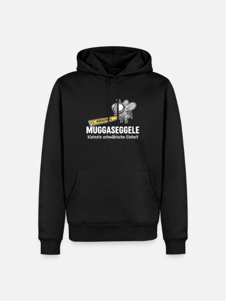 Witziges Muggaseggele Schwäbischer Spruch Design - Männer Premium Bio Hoodie - Schwarz