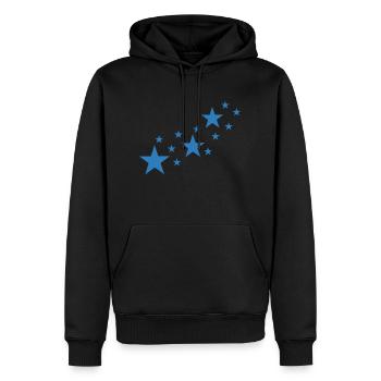 Sterne - Männer Premium Bio Hoodie - Schwarz - Vorne - Nico (187cm)