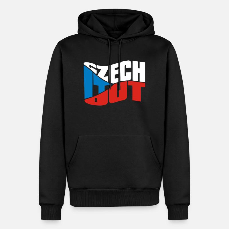 chech - Sweat à capuche Premium bio Homme - noir