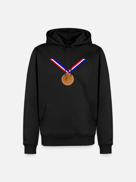 Bronze Medal 3rd - Men’s Premium Organic Hoodie - black