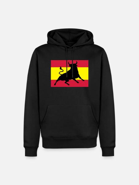 Viva España - Männer Premium Bio Hoodie - Schwarz