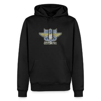 El Paso Texas Oil Service - Männer Premium Bio Hoodie - Schwarz - Vorne - Nico (187cm)