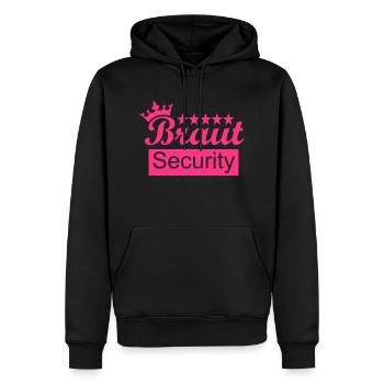 Braut - Männer Premium Bio Hoodie - Schwarz - Vorne - Nico (187cm)