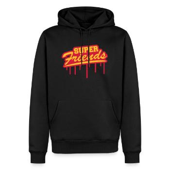 Super meilleurs amis Graffiti - Sweat à capuche Premium bio Homme - noir - Devant - Nico (187cm)