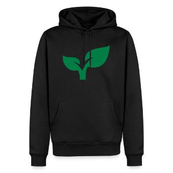 Plante - Sweat à capuche Premium bio Homme - noir - Devant - Nico (187cm)