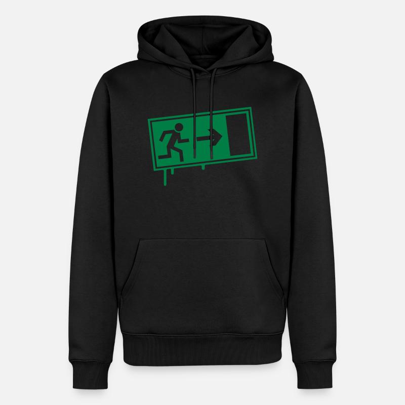 exit_2_f1 - Männer Premium Bio Hoodie - Schwarz