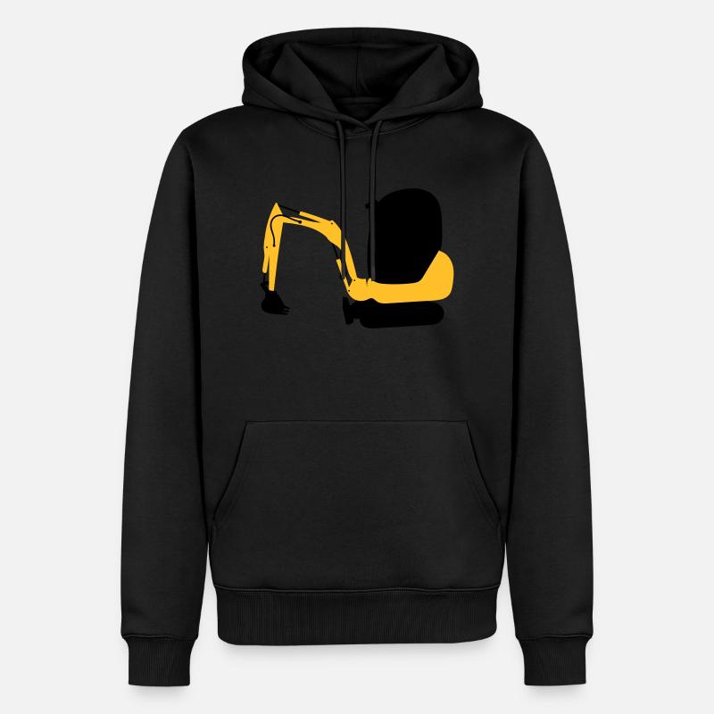 Bagger - Männer Premium Bio Hoodie - Schwarz
