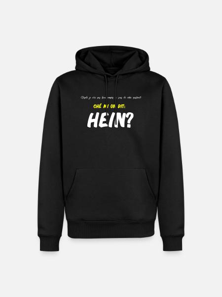 T shirt humour chti homme femme - Sweat à capuche Premium bio Homme - noir