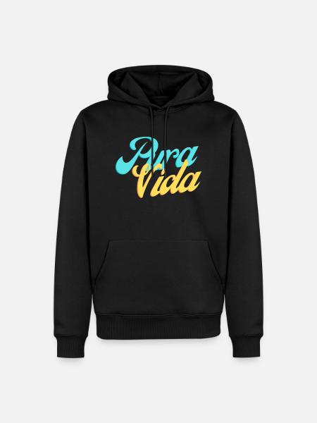 Pura Vida - Männer Premium Bio Hoodie - Schwarz