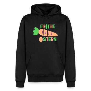Frohe Ostern - Männer Premium Bio Hoodie - Schwarz - Vorne - Nico (187cm)