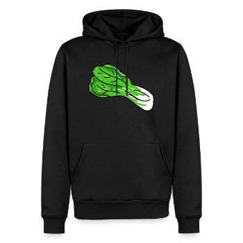 Pak Choi Doodle - Men’s Premium Organic Hoodie - black - Front - Nico (187cm)