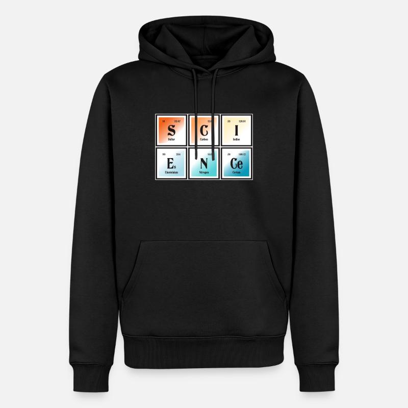 Wissenschaft | Periodensystem der Elemente - Männer Premium Bio Hoodie - Schwarz