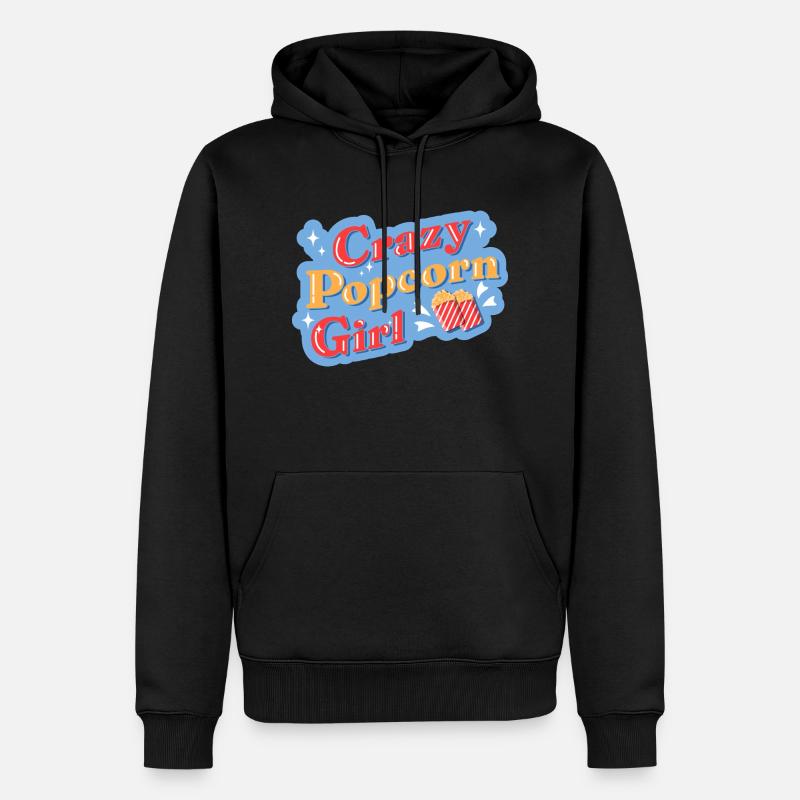Pop-corn - Sweat à capuche Premium bio Homme - noir