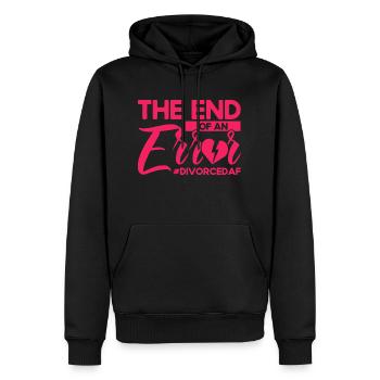 Auflösung der Ehe Geschieden Ex Partner Geschenk - Männer Premium Bio Hoodie - Schwarz - Vorne - Nico (187cm)