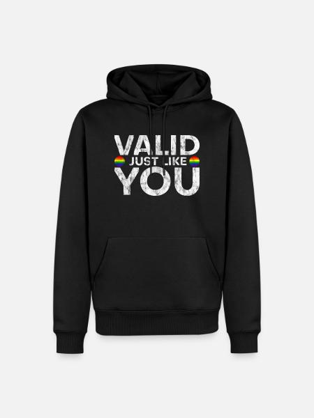 Valid Just Like You 3 - Männer Premium Bio Hoodie - Schwarz
