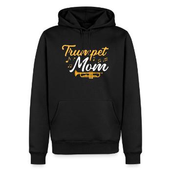 Trumpet Mom Player Mother Trumpeter - Männer Premium Bio Hoodie - Schwarz - Vorne - Nico (187cm)