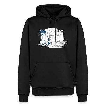 Seeing Eye Human 20 - Männer Premium Bio Hoodie - Schwarz - Vorne - Nico (187cm)
