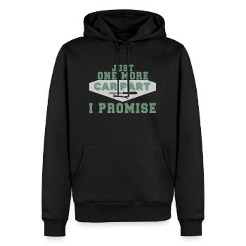 Tuning Spruch für Motorsport / Auto Fans - Männer Premium Bio Hoodie - Schwarz - Vorne - Nico (187cm)