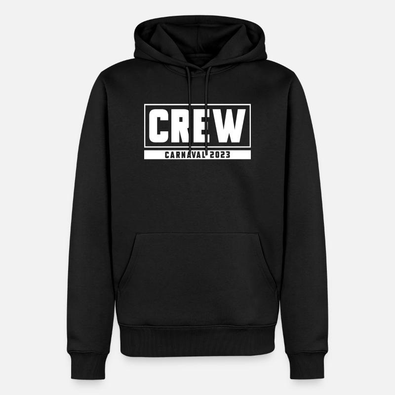 CREW Carnaval 2023 - Sweat à capuche Premium bio Homme - noir