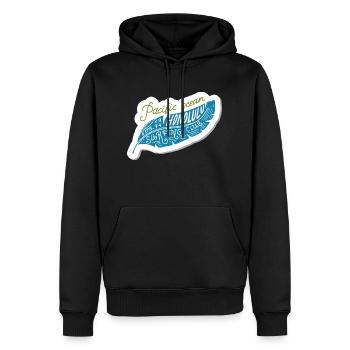 Honolulu Surfer: Catch the Waves in Style - Männer Premium Bio Hoodie - Schwarz - Vorne - Nico (187cm)