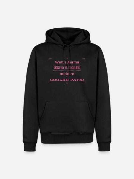 lustige sprüche - Männer Premium Bio Hoodie - Schwarz