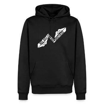 Nicht nur Freunde Brüder Passende Familie Freund - Männer Premium Bio Hoodie - Schwarz - Vorne - Nico (187cm)