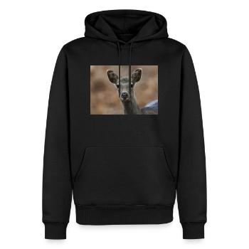 000 3532 NEF - Men’s Premium Organic Hoodie - black - Front - Nico (187cm)