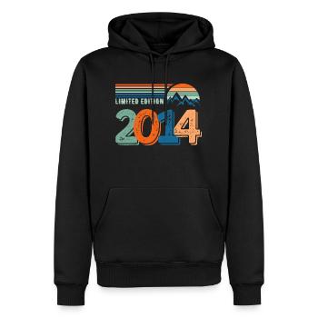 Limited edition 2014 - Sweat à capuche Premium bio Homme - noir - Devant - Nico (187cm)