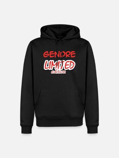 GENDRE LIMITED EDITION - Men’s Premium Organic Hoodie - black