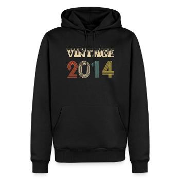 2014 Vintage Vintage Retro Birthday - Original - Men’s Premium Organic Hoodie - black - Front - Nico (187cm)