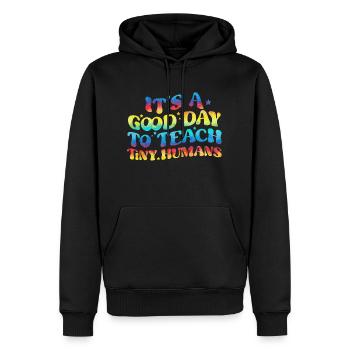Lehramt Grundschule Lehramt Lehramt - Männer Premium Bio Hoodie - Schwarz - Vorne - Nico (187cm)