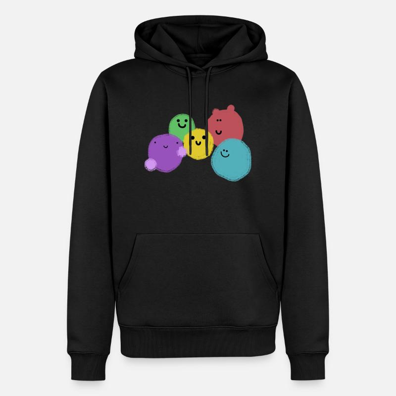 Bande de boule - Sweat à capuche Premium bio Homme - noir