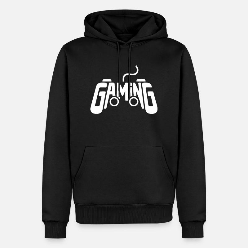 Gaming Controller Gamer Videospiel Controller - Männer Premium Bio Hoodie - Schwarz