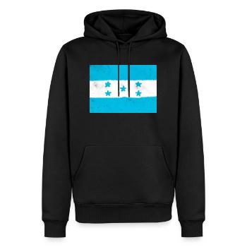 Drapeau du Honduras - Sweat à capuche Premium bio Homme - noir - Devant - Nico (187cm)