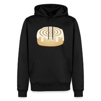 cinnamon roll - Men’s Premium Organic Hoodie - black - Front - Nico (187cm)