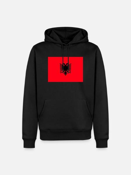 albania - Men’s Premium Organic Hoodie - black