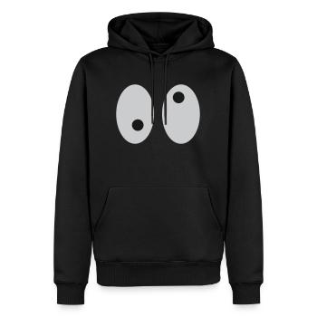 mirette - Sweat à capuche Premium bio Homme - noir - Devant - Nico (187cm)